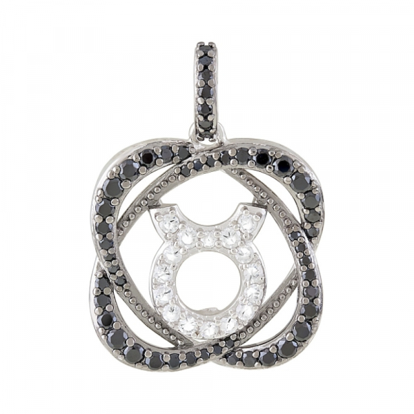 Серебряная подвеска с фианитом № 83466