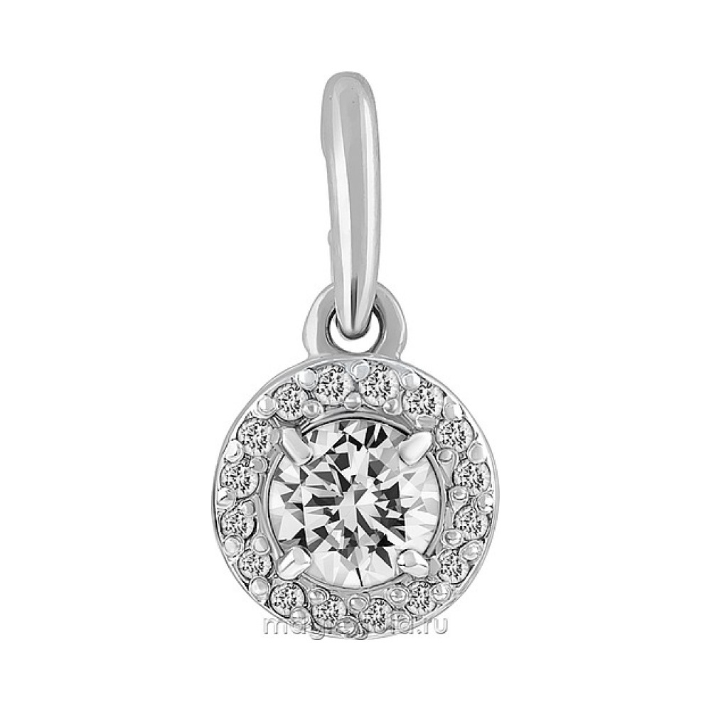 Золотая подвеска с бриллиантом № 134306