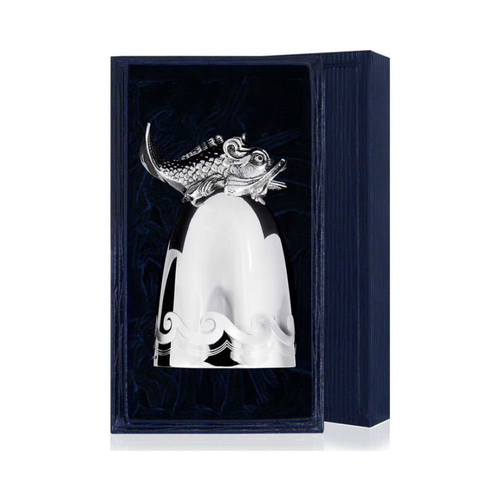 Стопка  Царь-Рыба  с чернением 618СТ00806