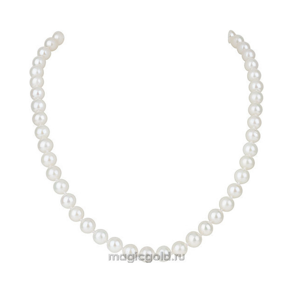 Серебряное колье с жемчугом № 127853