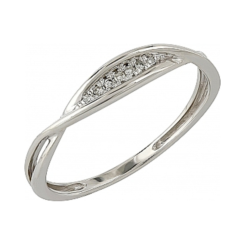 Золотое кольцо с бриллиантом № 104963