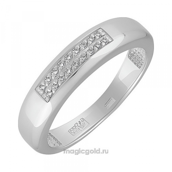 Золотое кольцо с бриллиантом № 141908