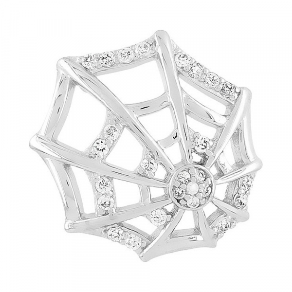 Серебряная подвеска с фианитами № 108365