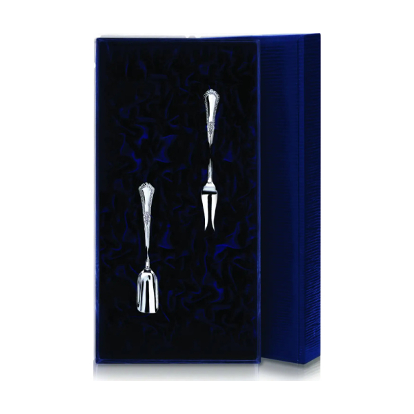 Набор чайный Фаворит: вилка для лимона, совок для сахара из серебра 925 пробы