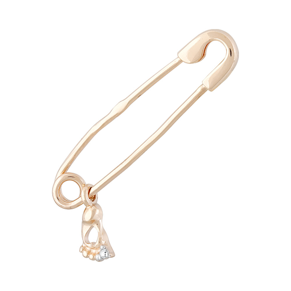 Булавка с фианитом № 129050