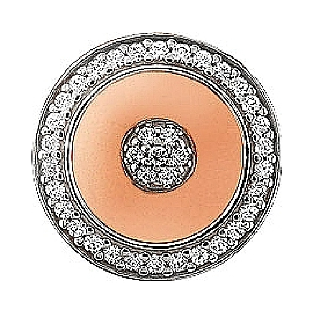 Золотая подвеска с фианитом № 72865