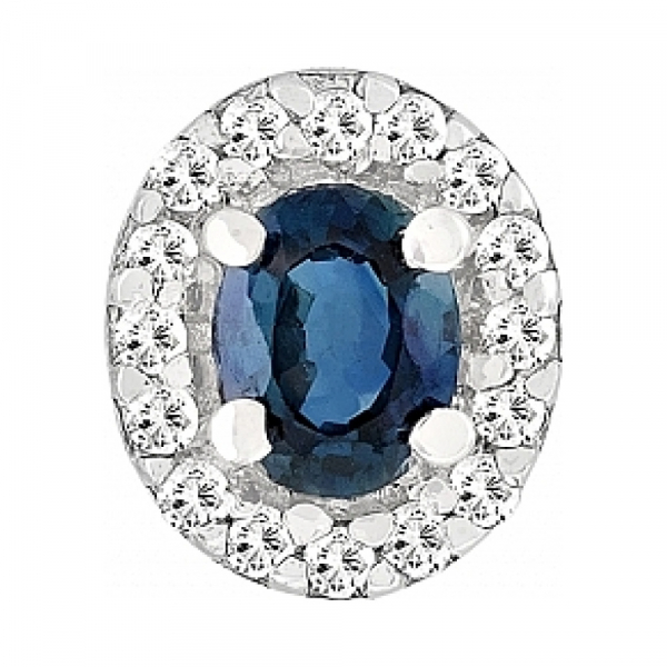 Золотое кольцо с аметистом и кристаллом сваровски № 120476