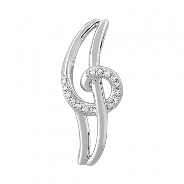 Золотая подвеска с бриллиантом № 115288