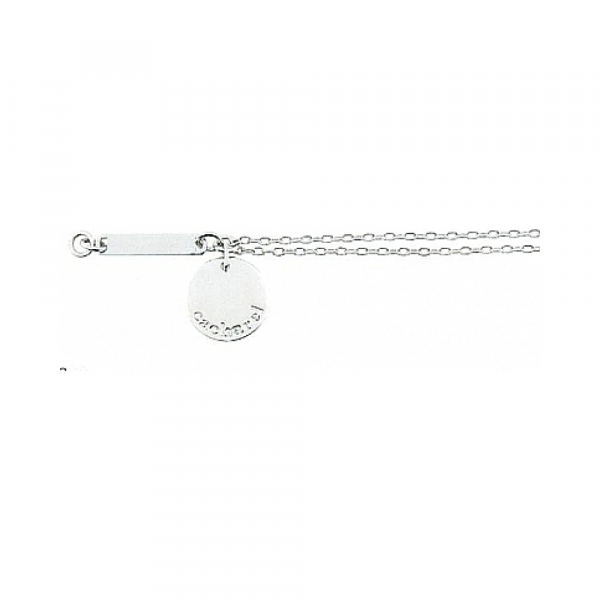 Серебряный браслет без камня № 34802