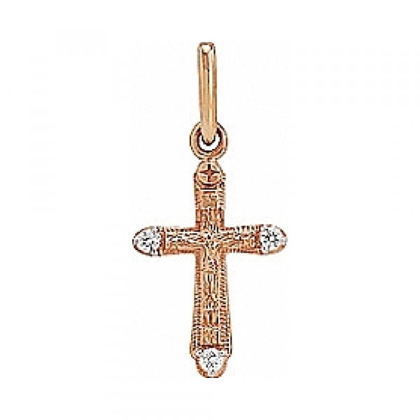 Крест с бриллиантом № 76027