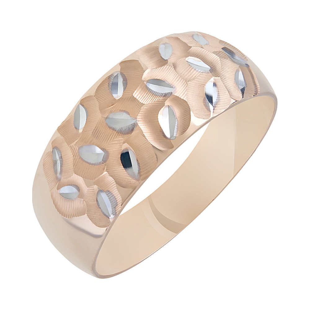 Золотое кольцо с алмазкой № 126653