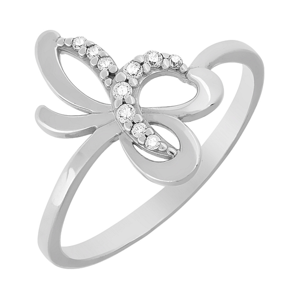 Золотое кольцо с фианитом № 73243