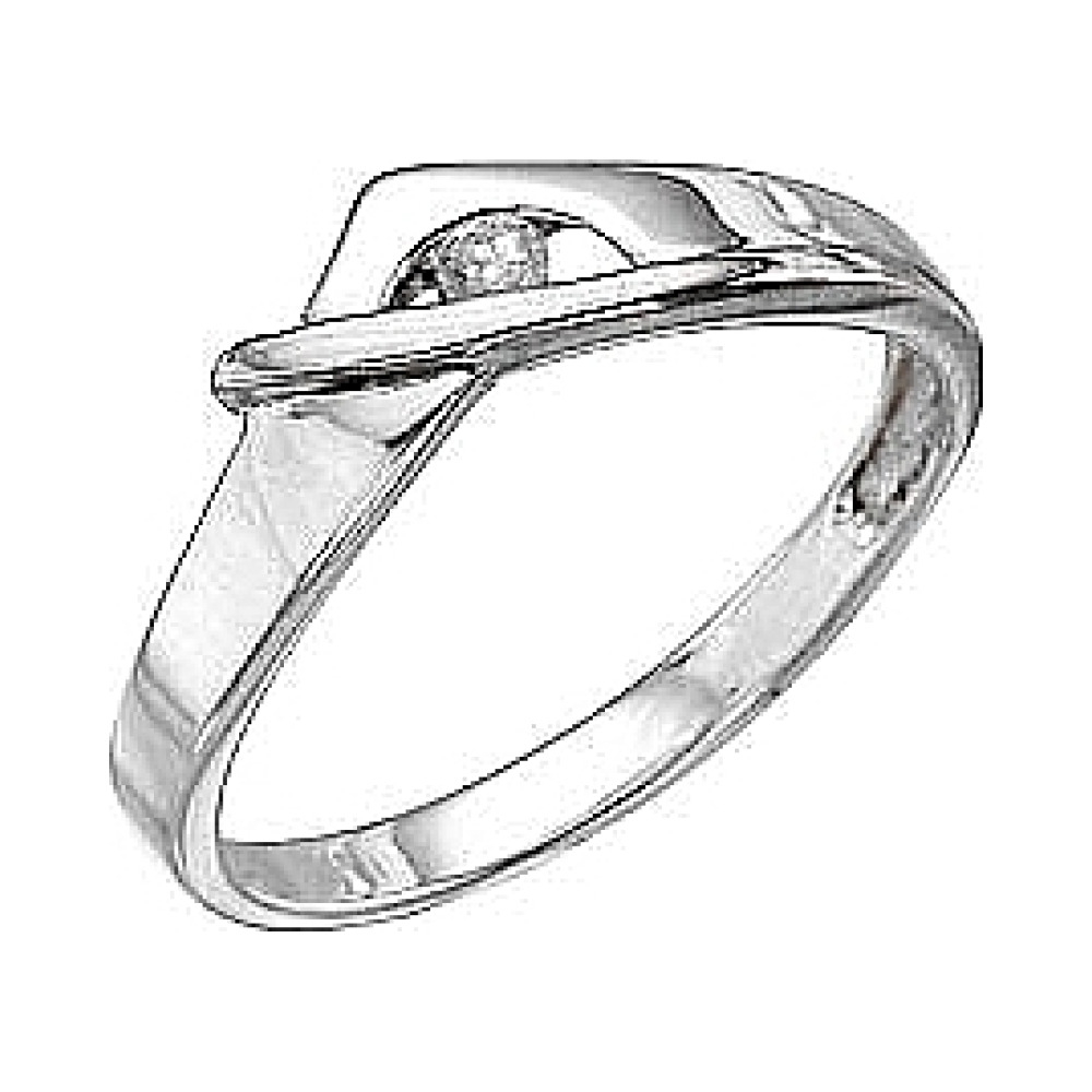 Золотое кольцо с бриллиантом № 31549