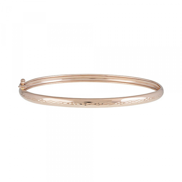 Золотой браслет без камня с алмазкой № 134726