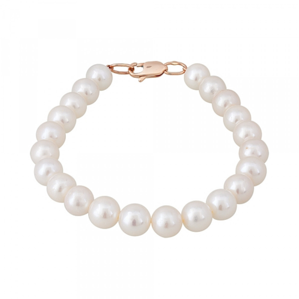 Золотой браслет с жемчугом № 119845