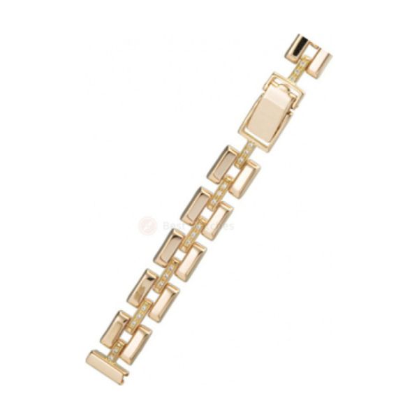 Золотой браслет для часов № 526585