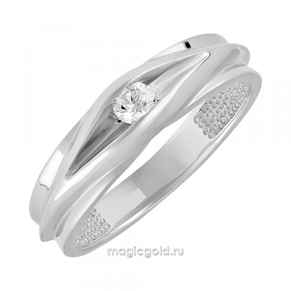 Серебряное кольцо с фианитом № 171287