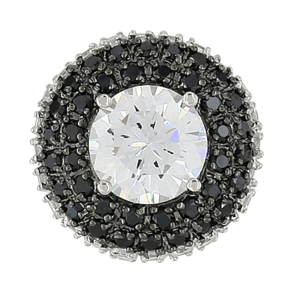 Серебряная подвеска с фианитом № 80477