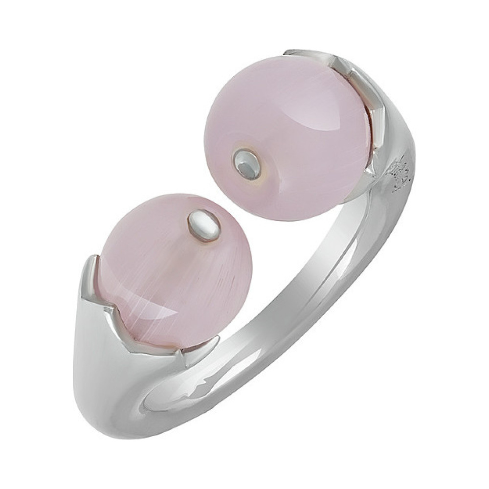 Серебряное кольцо со стеклом № 34836