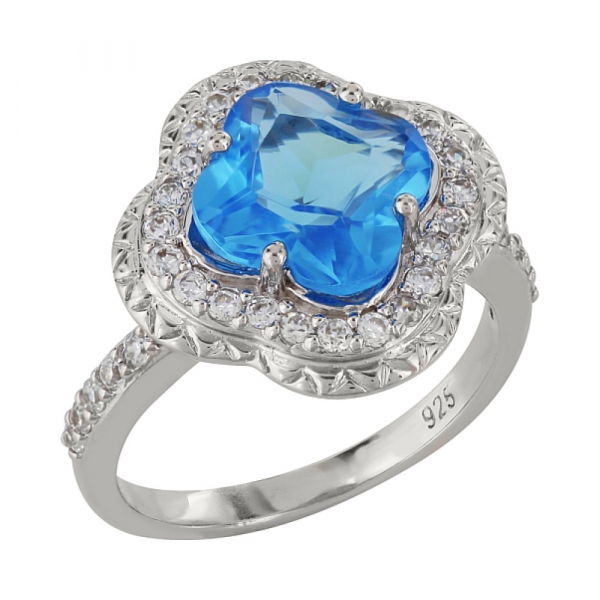 Серебряное кольцо с фианитами № 99899