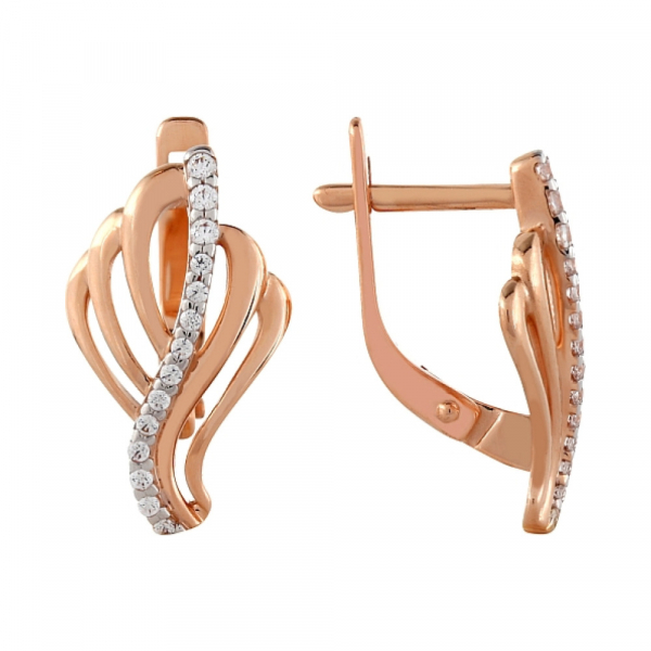 Серьги с фианитом № 97131