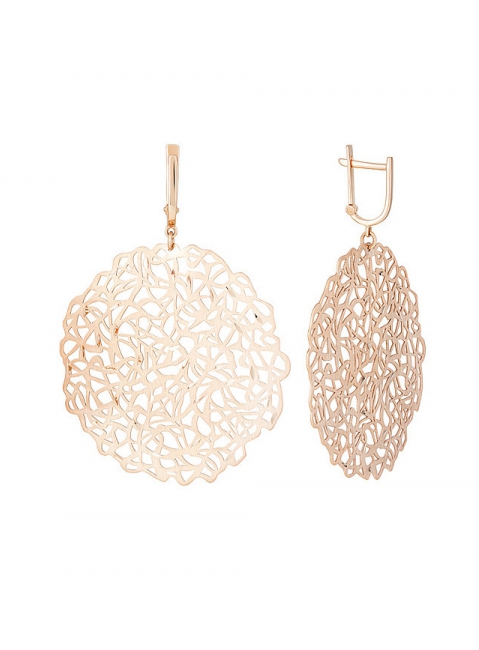 Золотые серьги  б\к № 124326