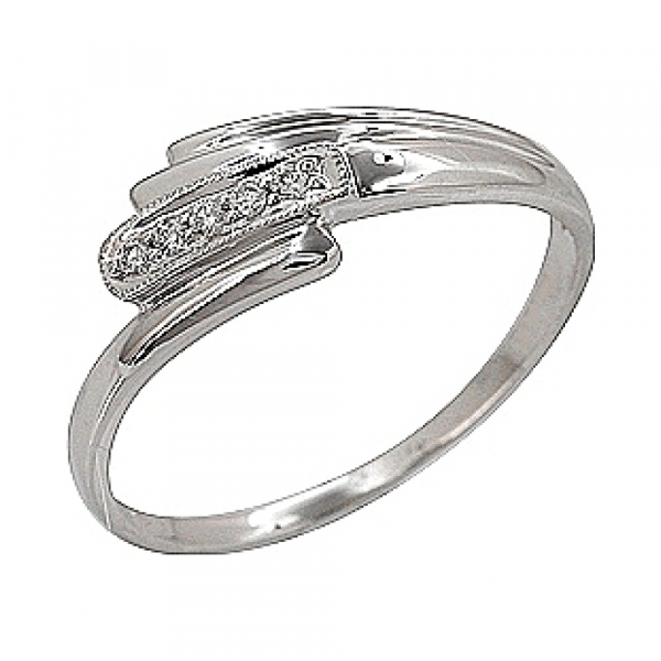 Золотое кольцо с бриллиантом № 69777