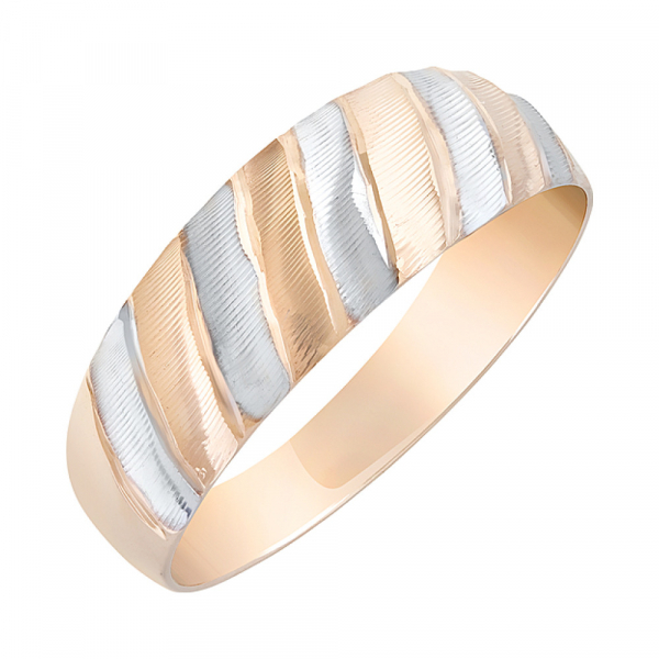 Золотое кольцо с алмазкой № 126652