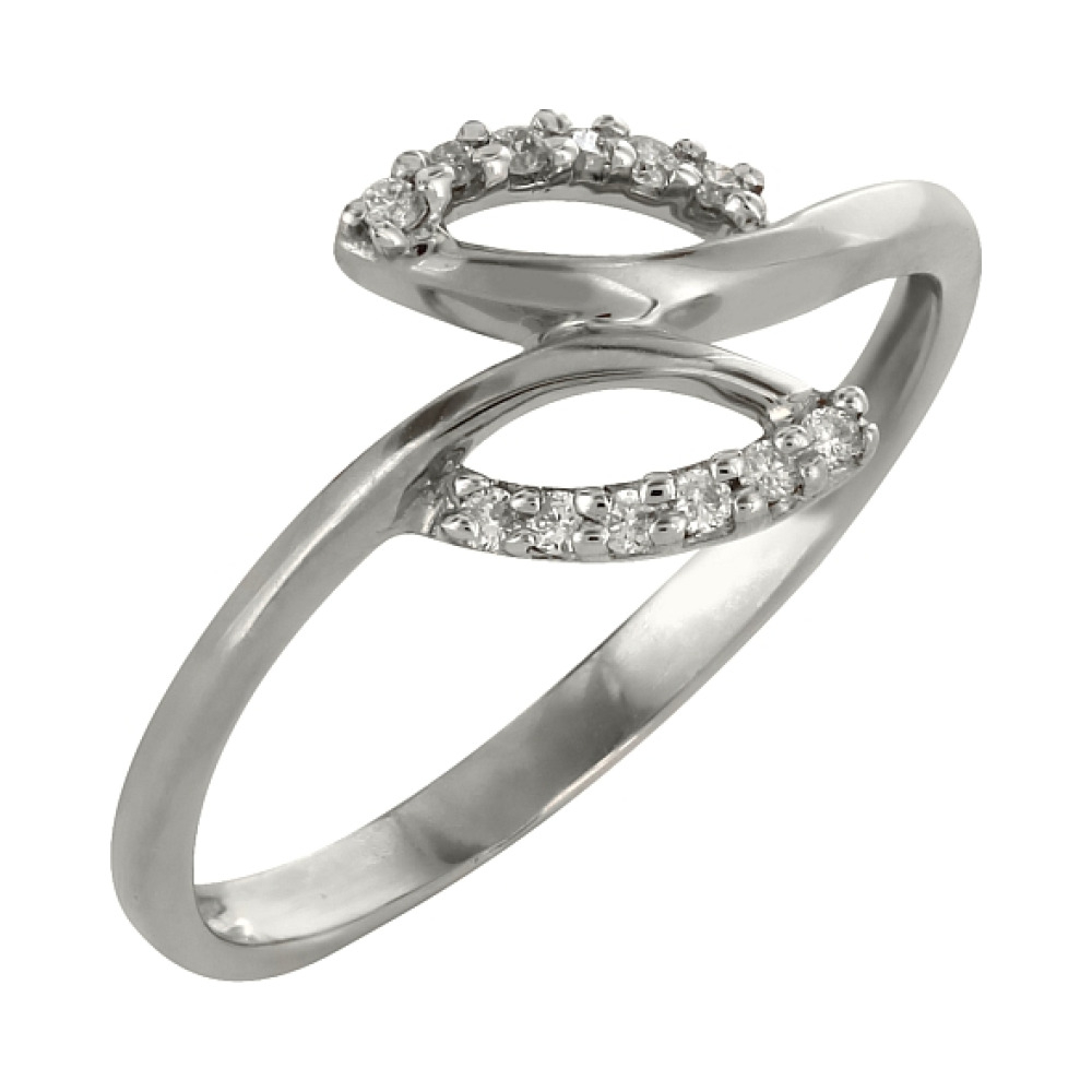 Золотое кольцо с бриллиантом № 98179