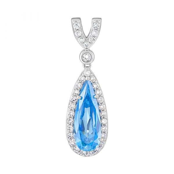 Серебряная подвеска с фианитами № 127725