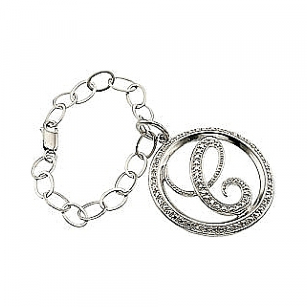 Серебряная подвеска с бриллиантом № 31360