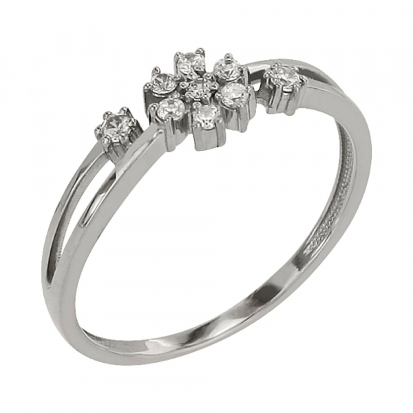 Золотое кольцо с фианитом № 98473