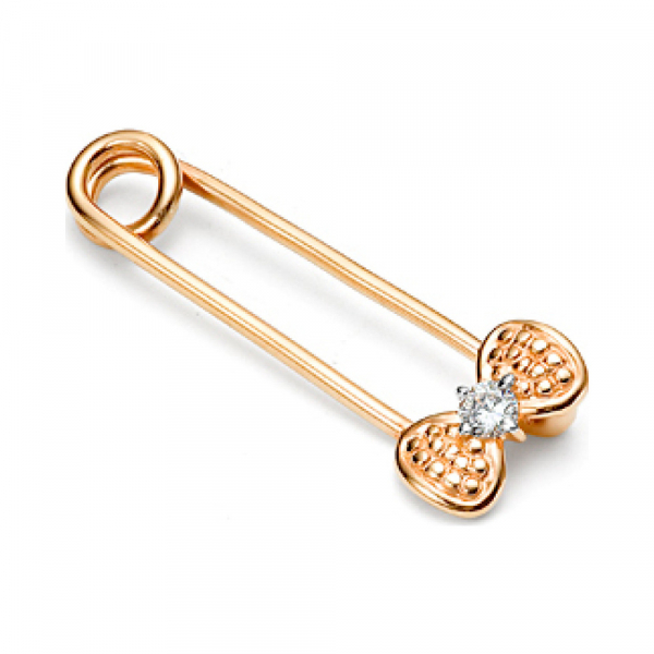 Булавка с фианитом № 156405