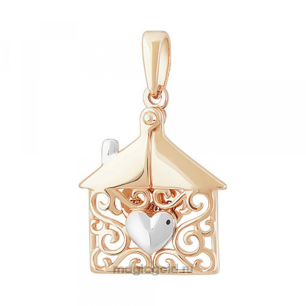 Золотая подвеска без камня № 156034