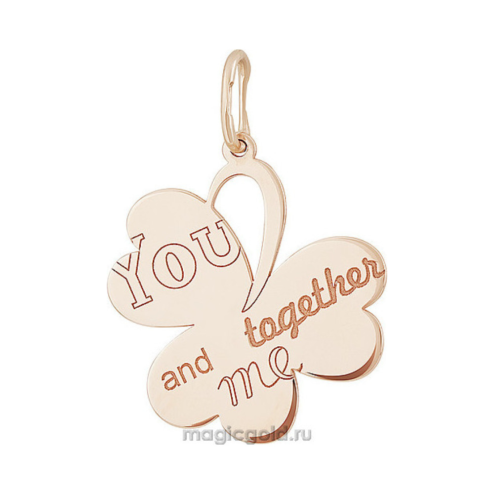 Золотая подвеска без камня № 155879