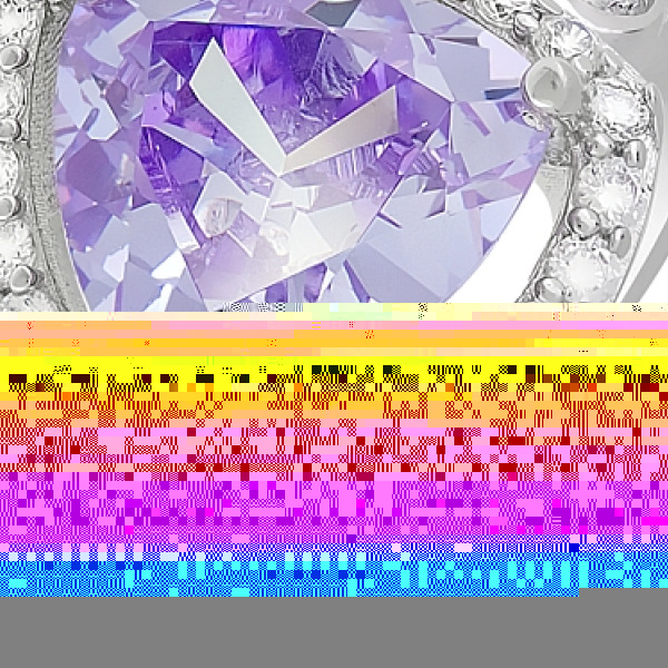 Золотые серьги с гранатом и фианитом № 114044