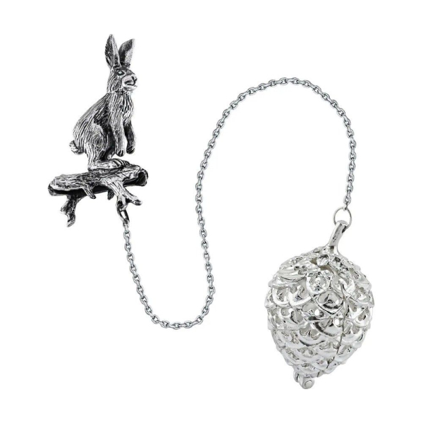 Ситечко Зайчик с черн. Ag 925º