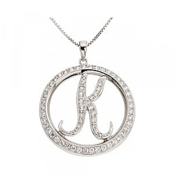 Серебряное колье с фианитами № 30843