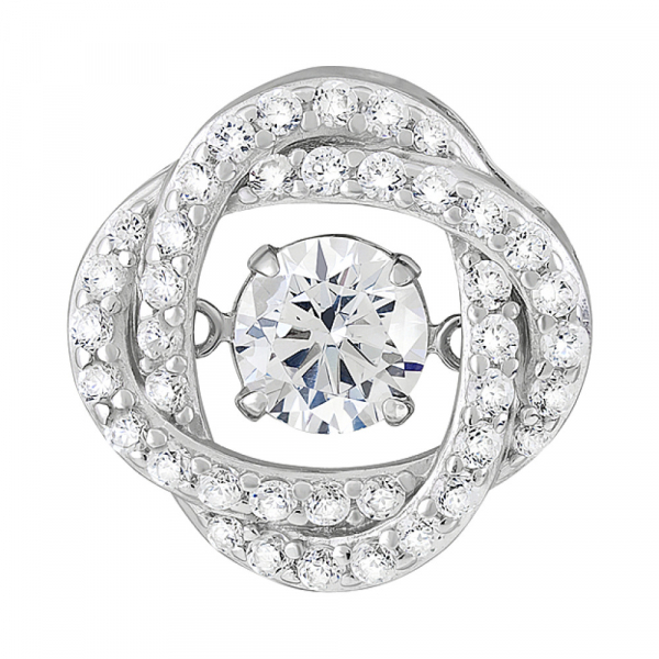 Серебряная подвеска с фианитами № 127717