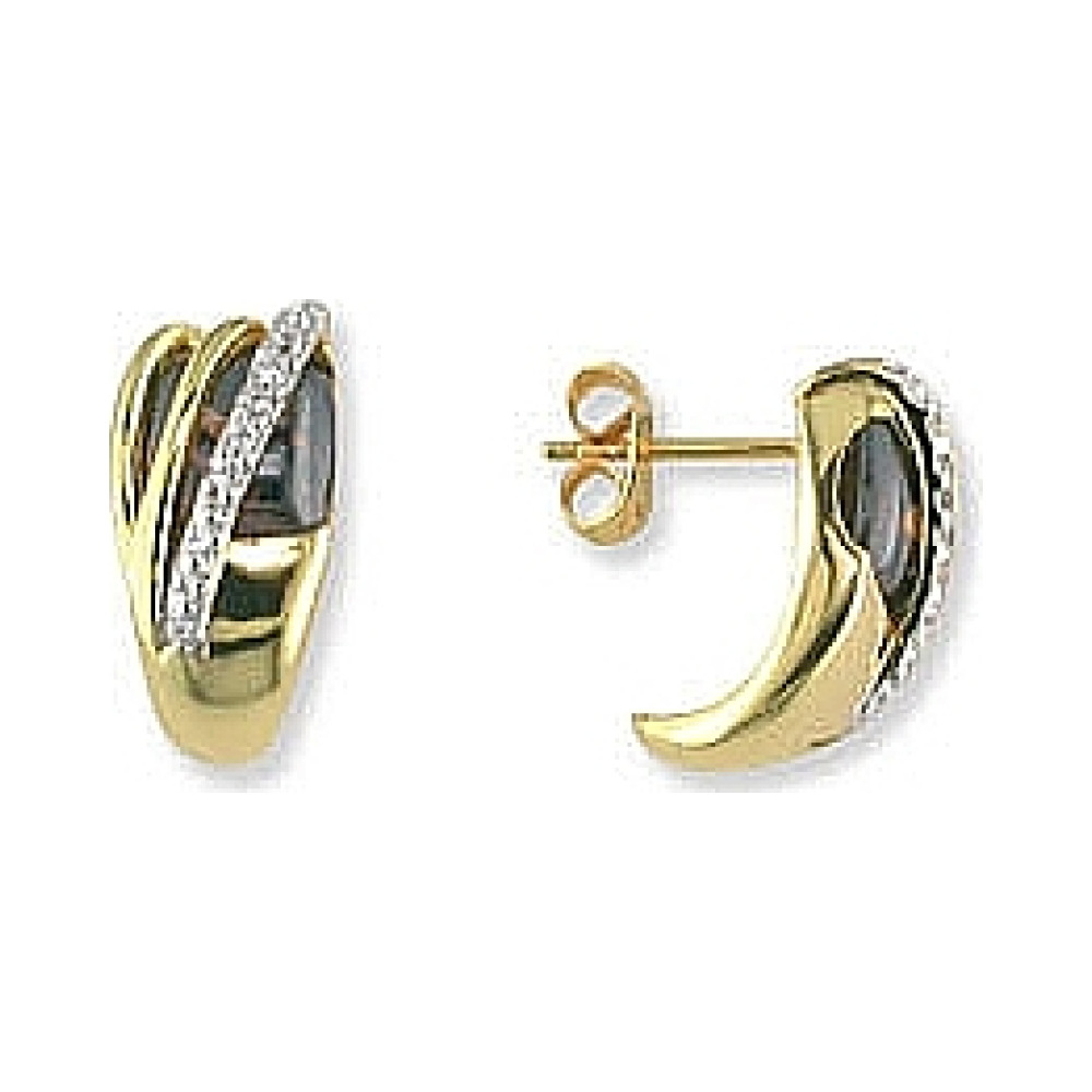  Серьги с фианитом TED LAPIDUS № 34675