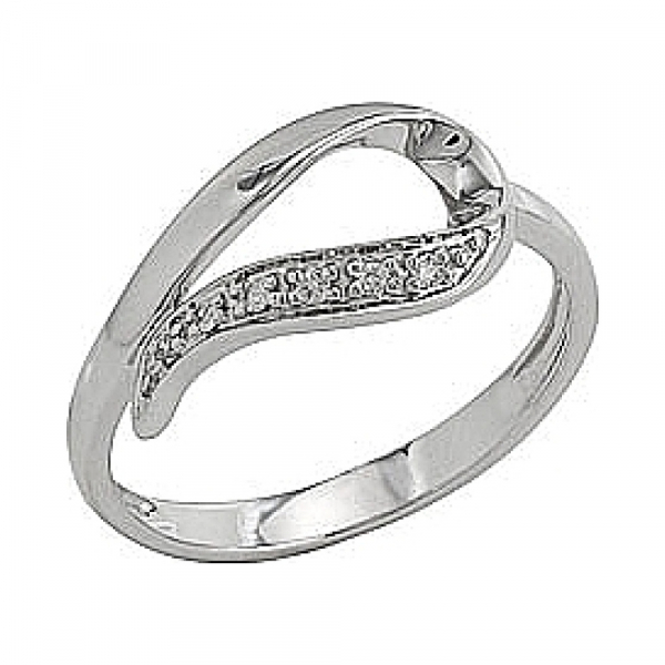 Золотое кольцо с бриллиантом № 81948