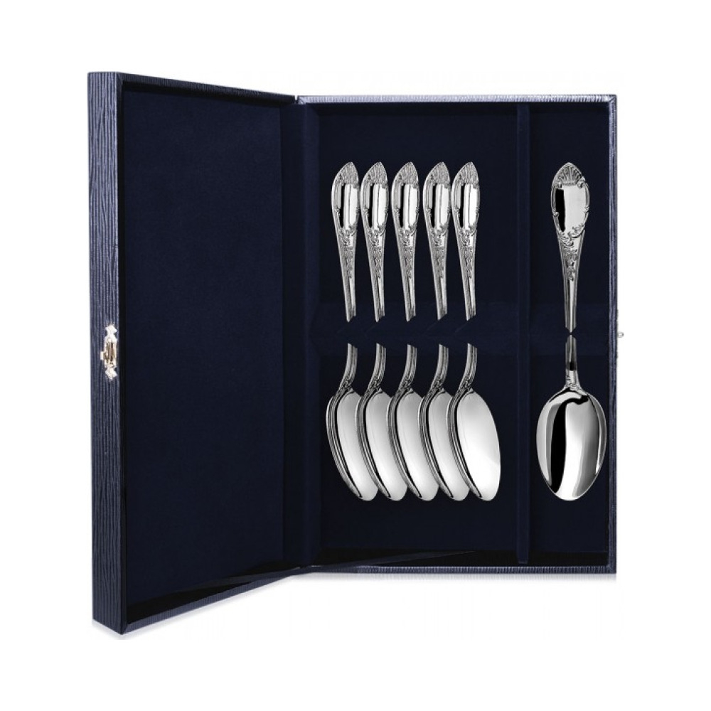 Набор из 6 серебряных десертных ложек «Престиж»