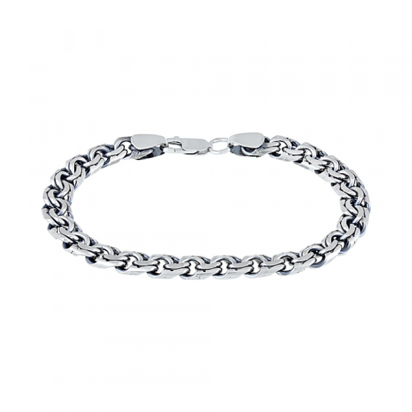 Серебряный браслет гарибальди черн. № 128181