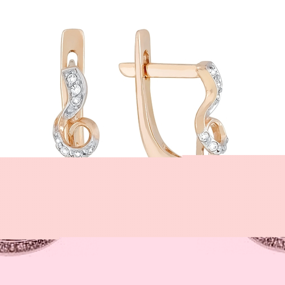 Серебряное колье с фианитами № 30841