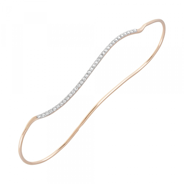 Золотой браслет с фианитами № 126696