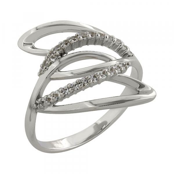 Золотое кольцо с фианитом № 81439