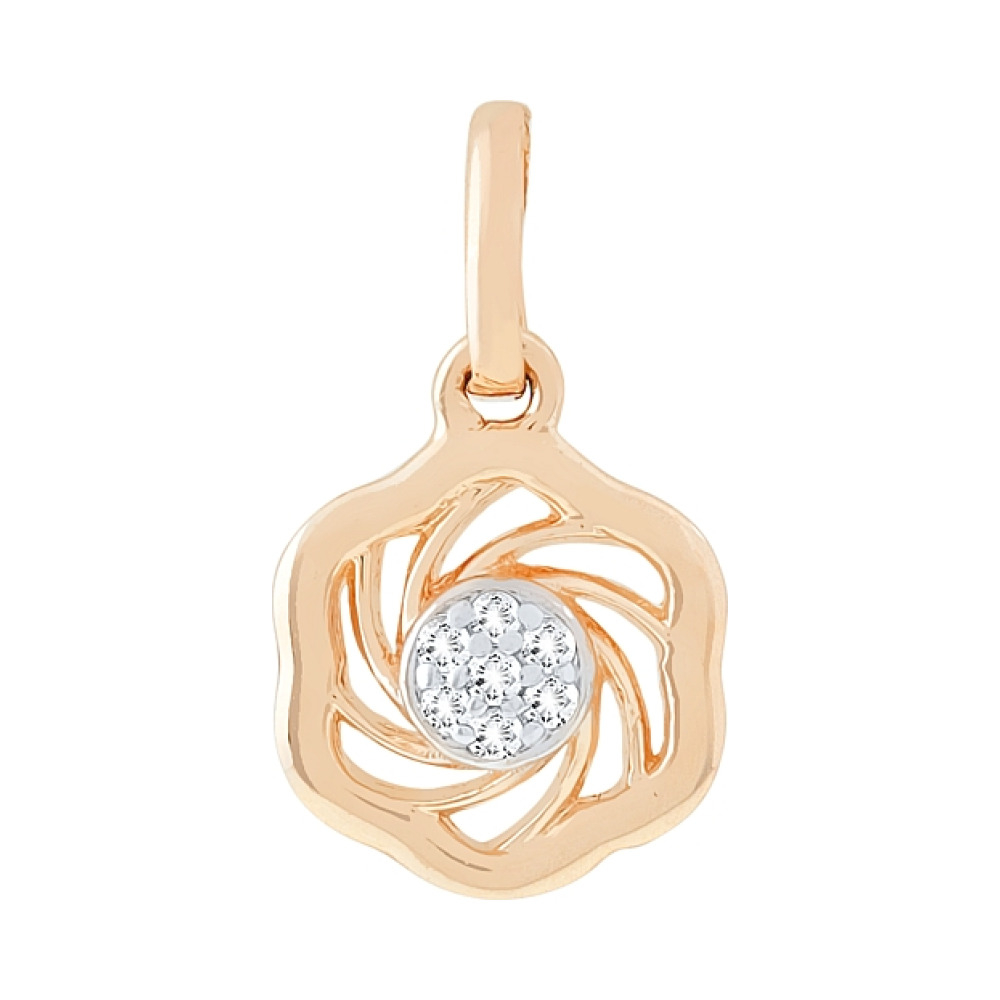 Подвеска с бриллиантом № 113795