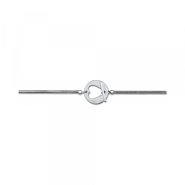 Серебряный браслет без камня № 6404