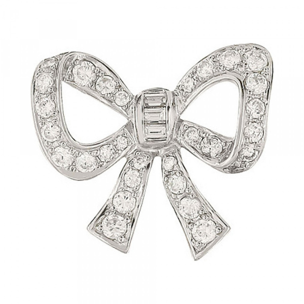 Серебряная подвеска с фианитом № 80472