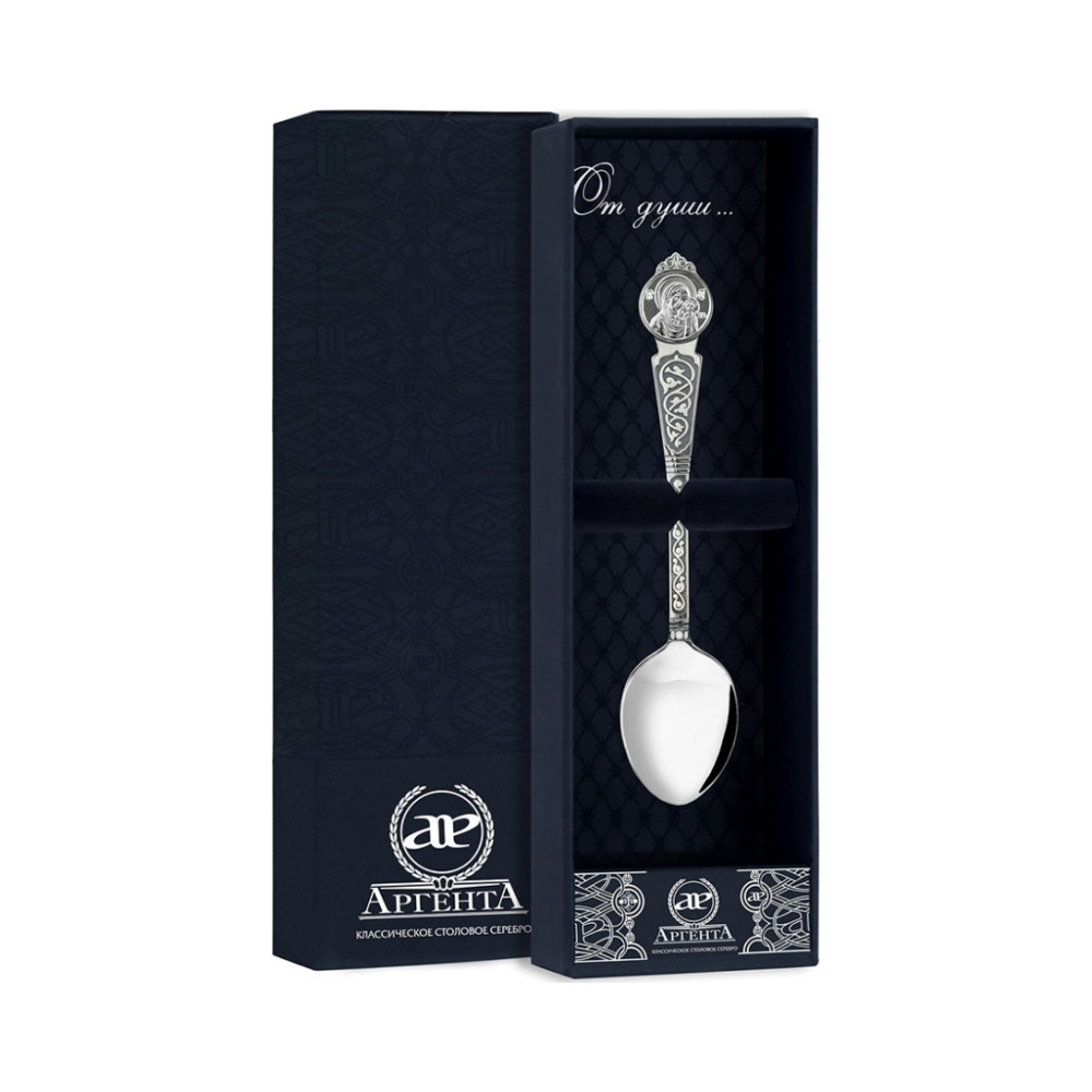 Ложка "Казанская Божья Матерь" с чернением